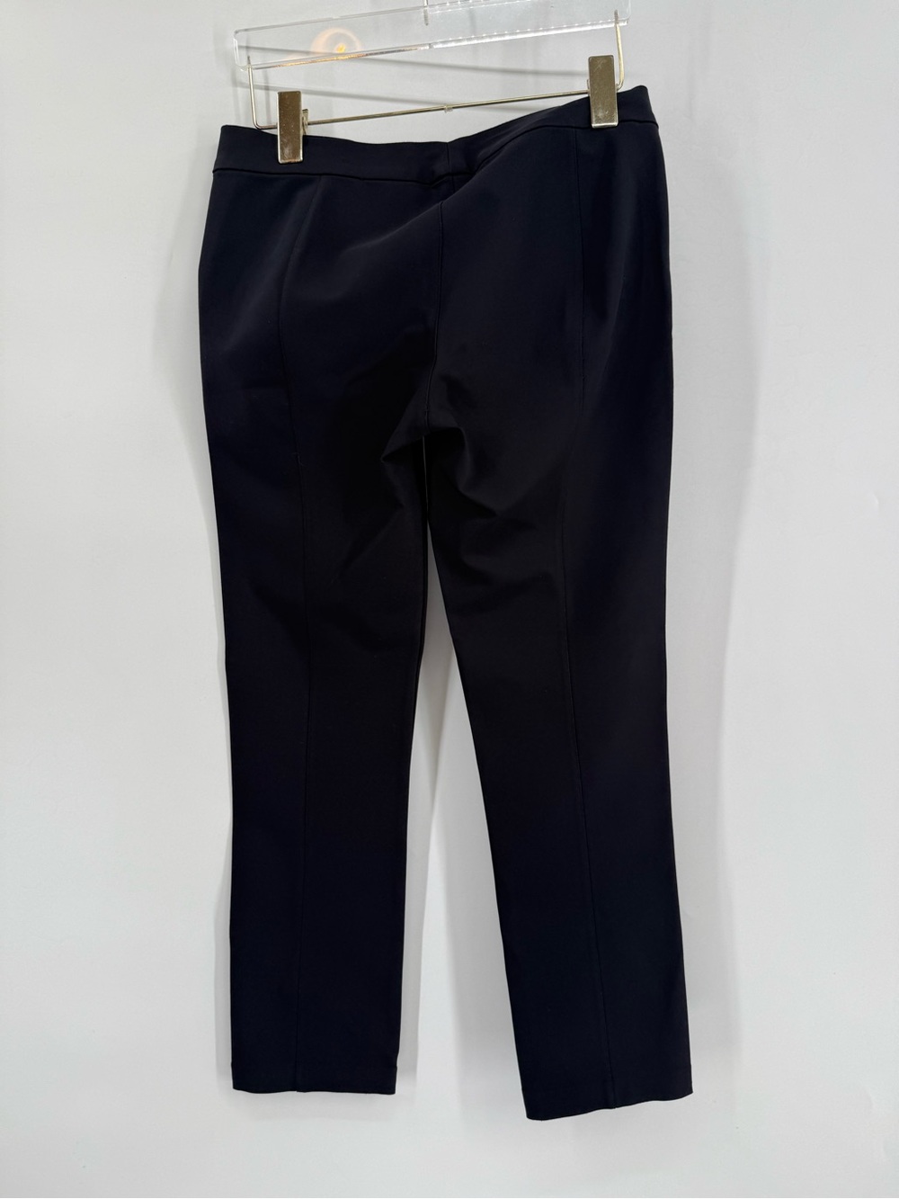 The Row black pull on pants with pin tuck seam on back of leg size small